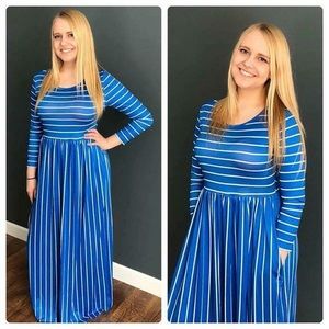 Blue & White dress Maxi Dress - NWOT